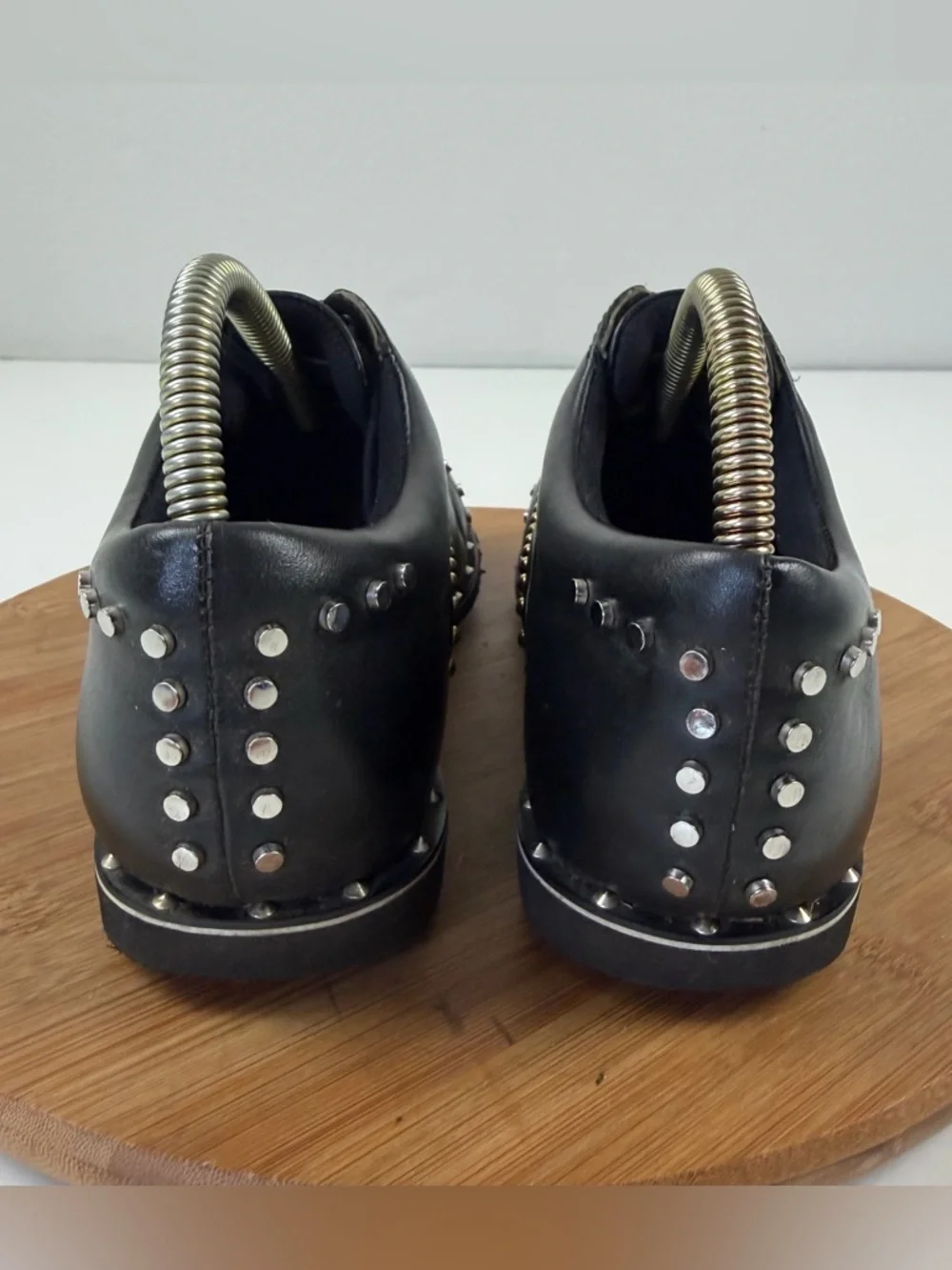 G/FORE Studded Bling Black Leather Golf Shoes - Picture 4 of 9